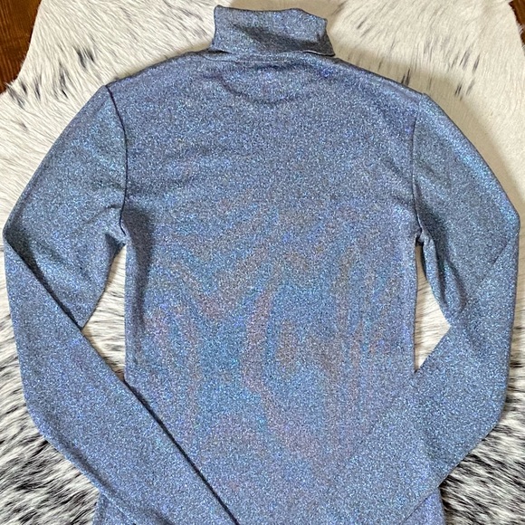 ZEYNEP ARCAY METALLIC MINI-DRESS, IT/40 GREY-BLUE - Picture 10 of 11